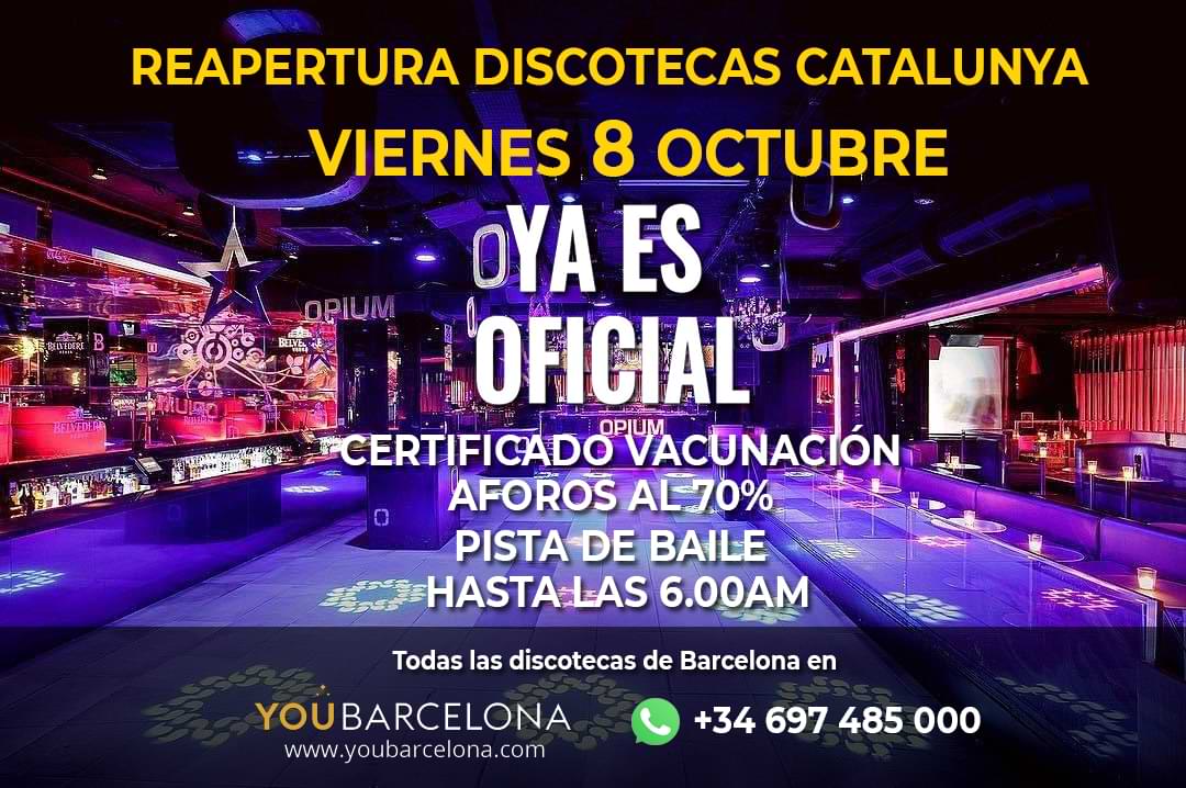 reapertura discotecas coronavirus barcelona